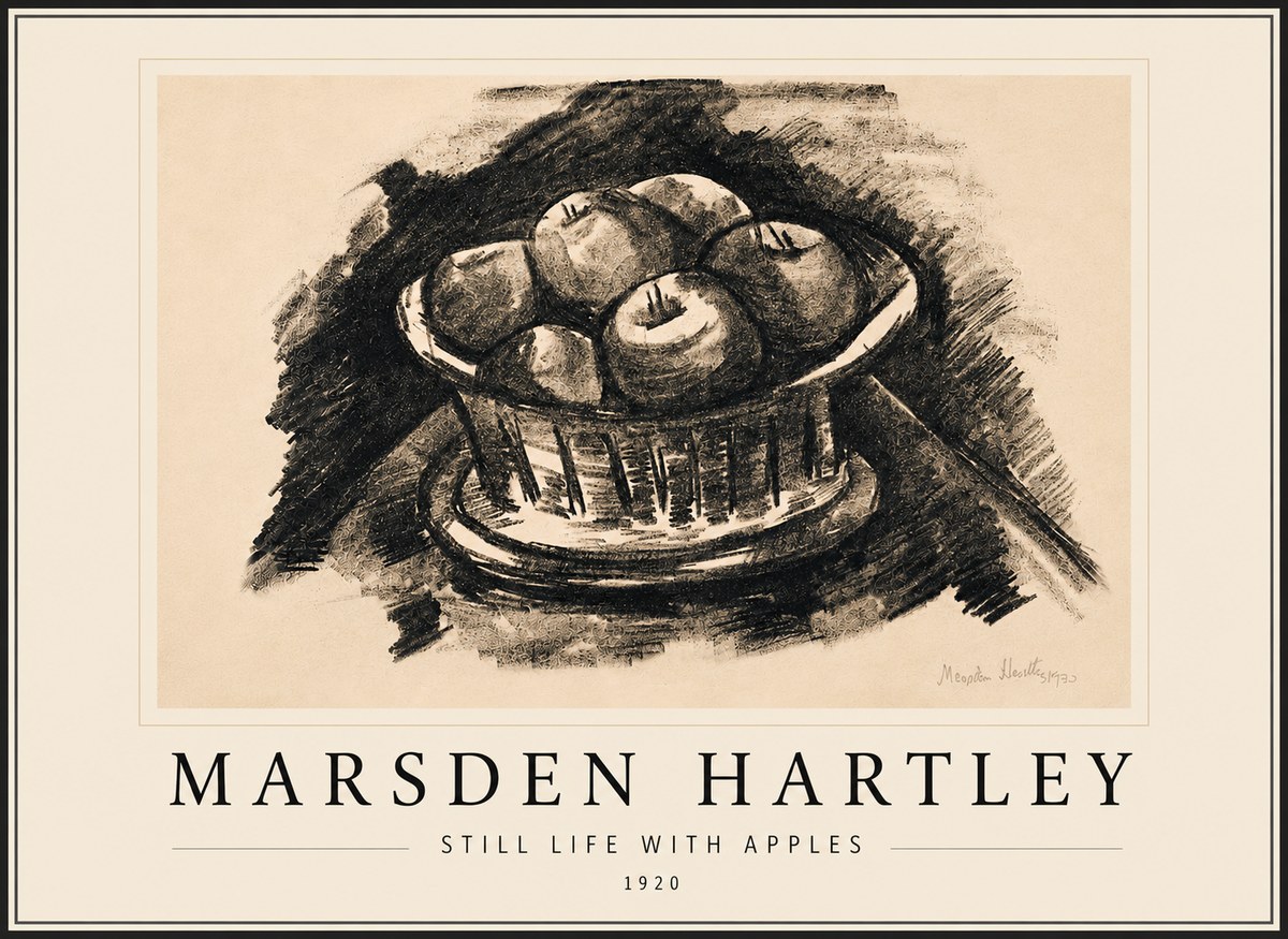 Marsden Hartley Still Life with Apples No6 - Juliste