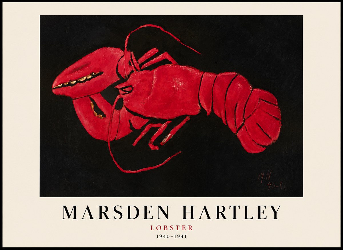 Marsden Hartley Lobster No1 - Juliste