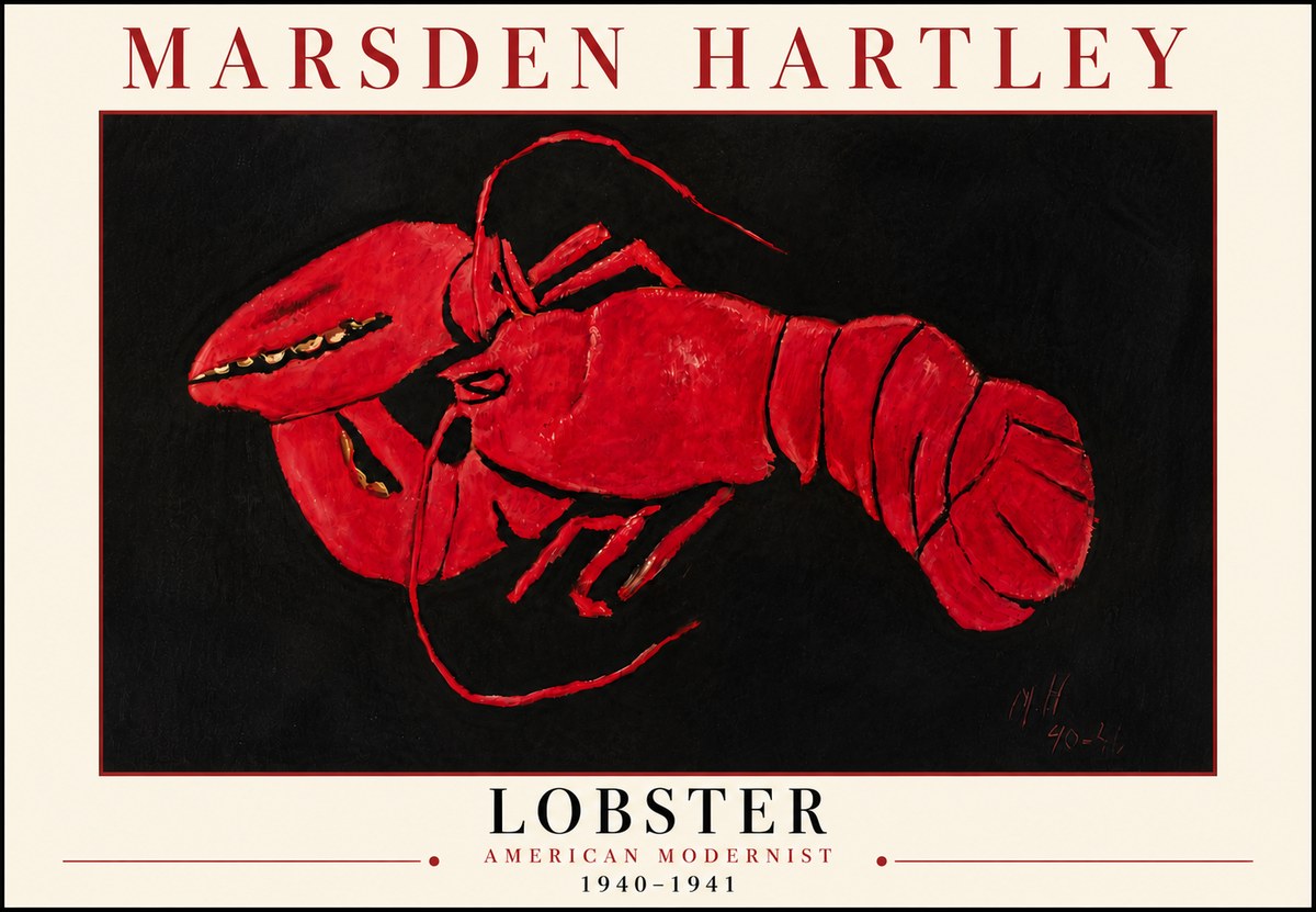 Marsden Hartley Lobster No6 - Juliste