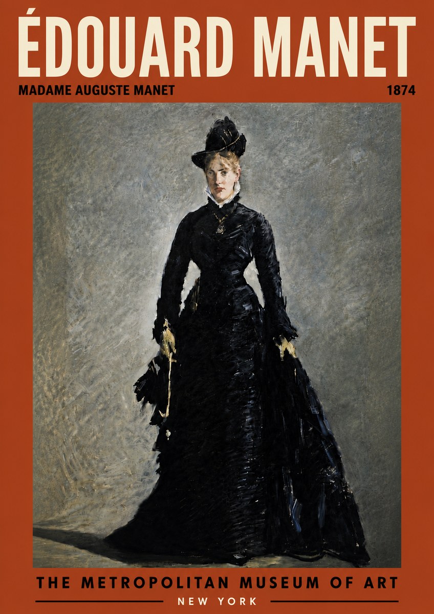Édouard Manet Madame Auguste Manet No6 - Juliste