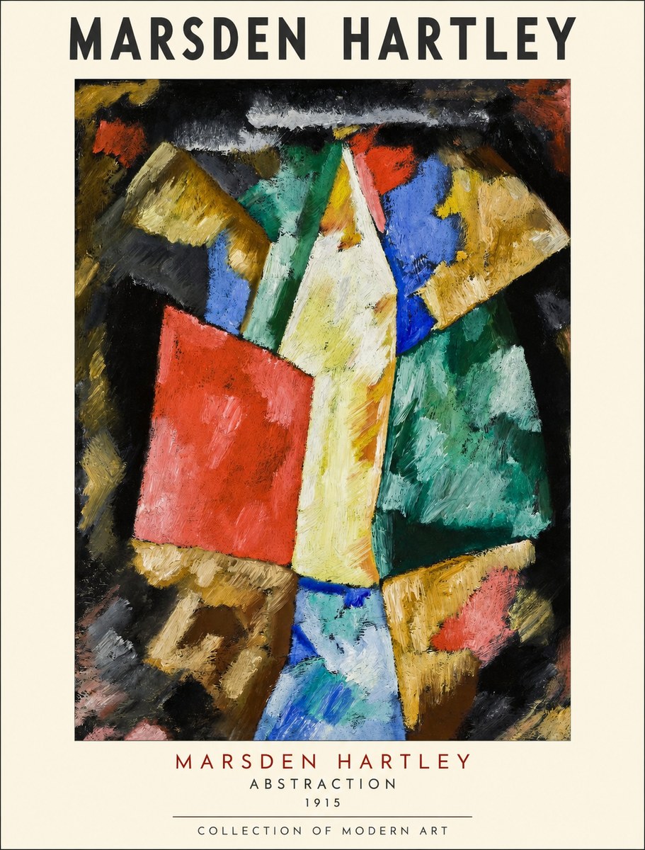 Marsden Hartley Abstraction No1 - Juliste