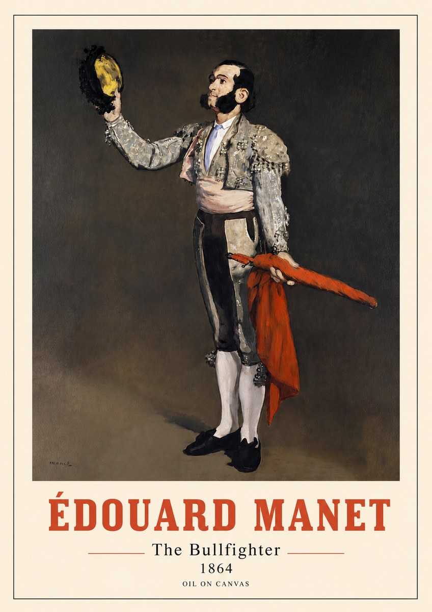 Édouard Manet The Bullfighter No4 - Juliste