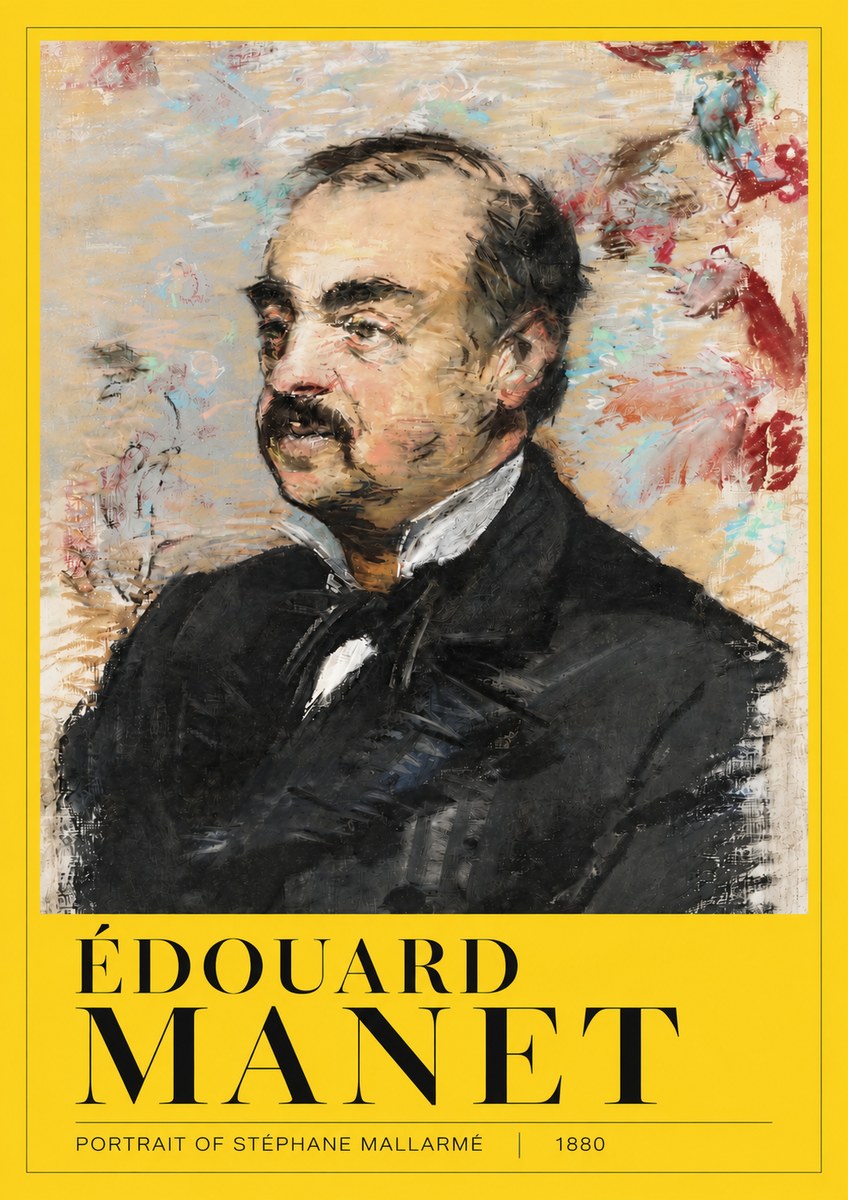 Édouard Manet Portrait of Stéphane Mallarmé I No4 - Juliste