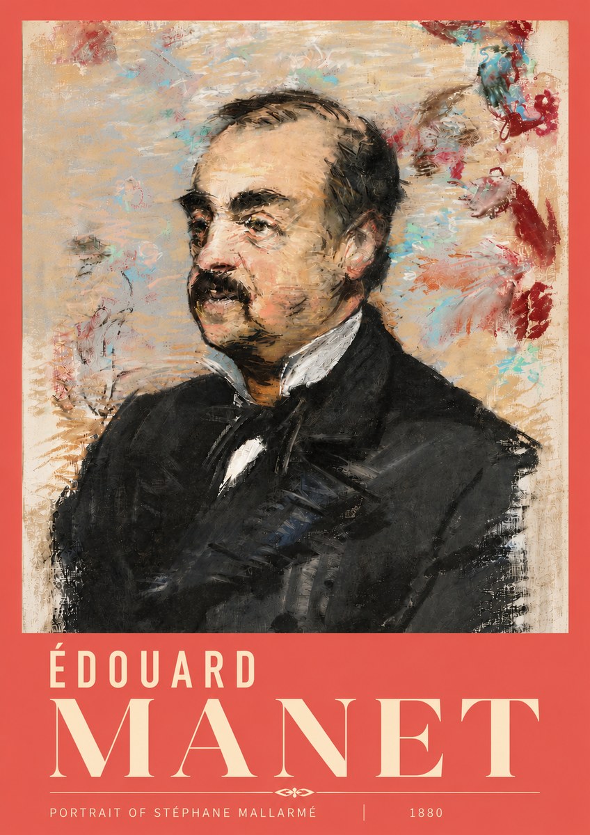 Édouard Manet Portrait of Stéphane Mallarmé I No6 - Juliste