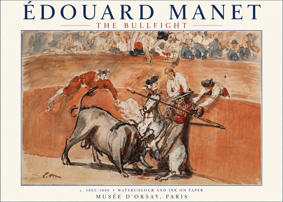 Édouard Manet The Bullfight I No3 - Juliste