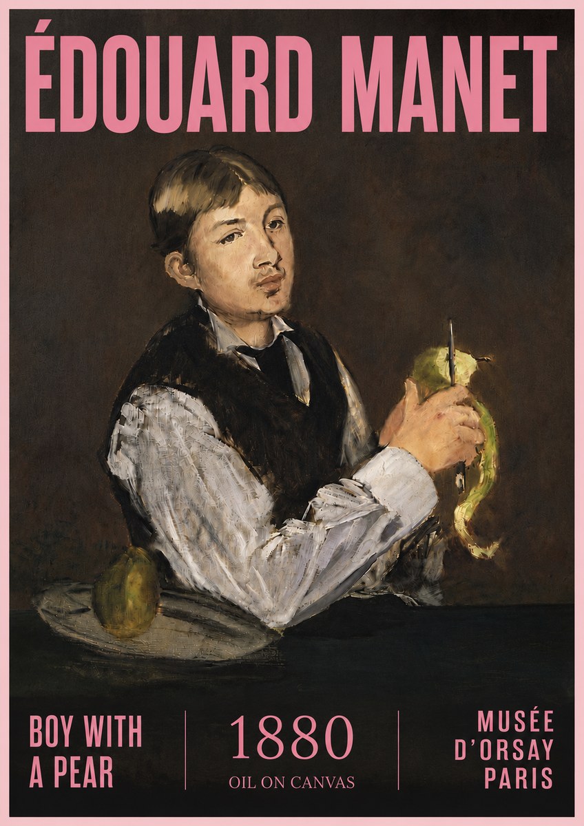 Édouard Manet Boy with a Pear No5 - Juliste