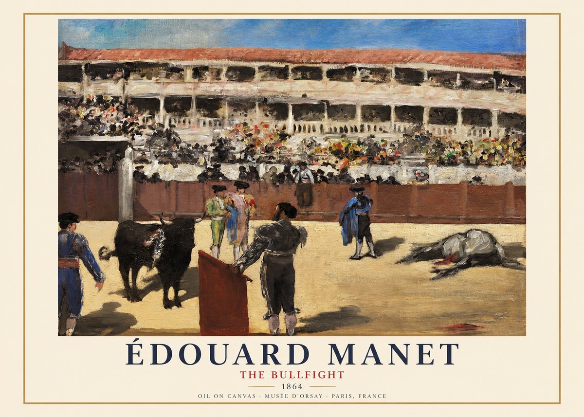 Édouard Manet The Bullfight II No1 - Juliste