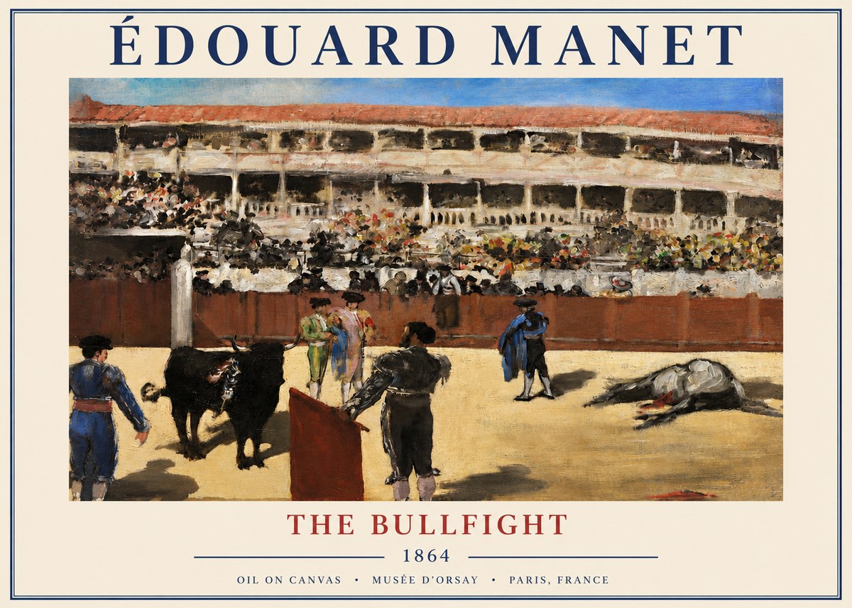 Édouard Manet The Bullfight II No3 - Juliste