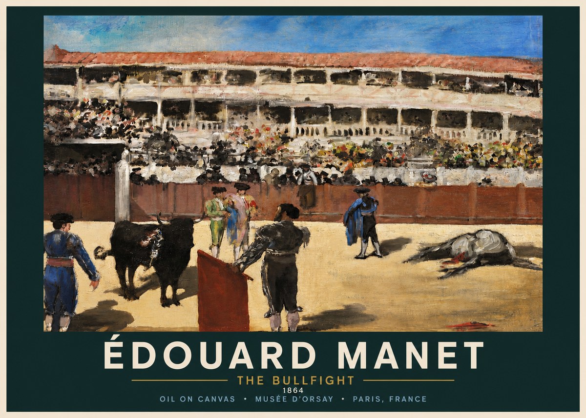 Édouard Manet The Bullfight II No4 - Juliste