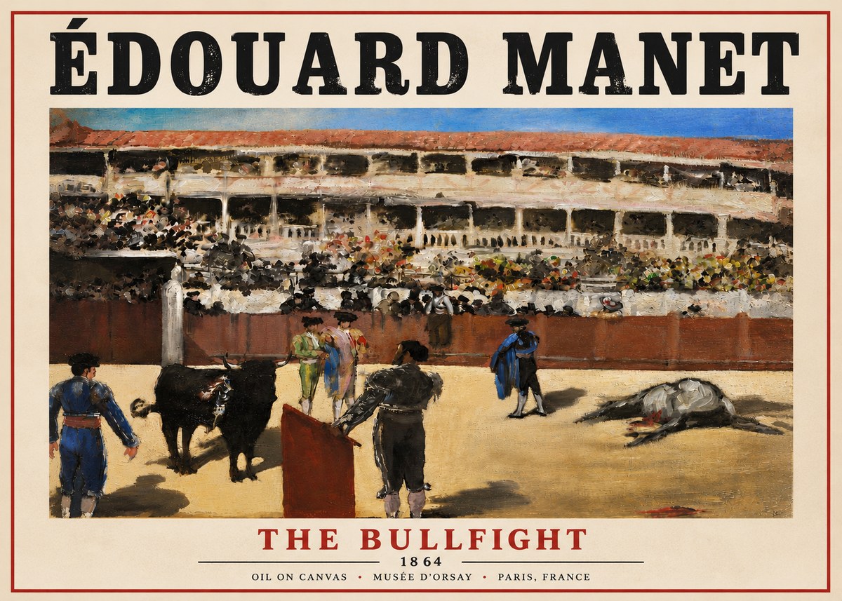 Édouard Manet The Bullfight II No6 - Juliste