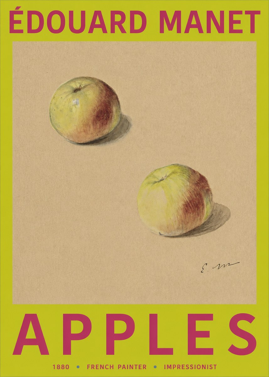 Édouard Manet Apples No2 - Juliste