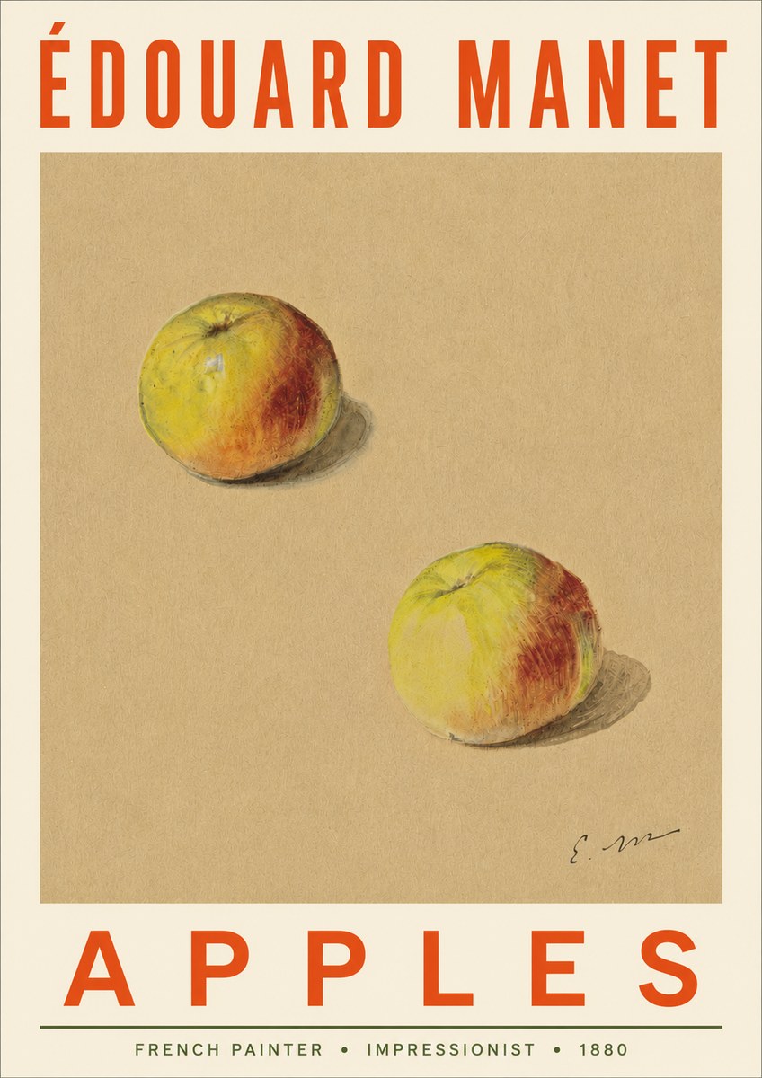 Édouard Manet Apples No4 - Juliste