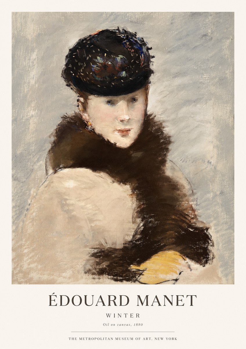 Édouard Manet Winter No1 - Juliste