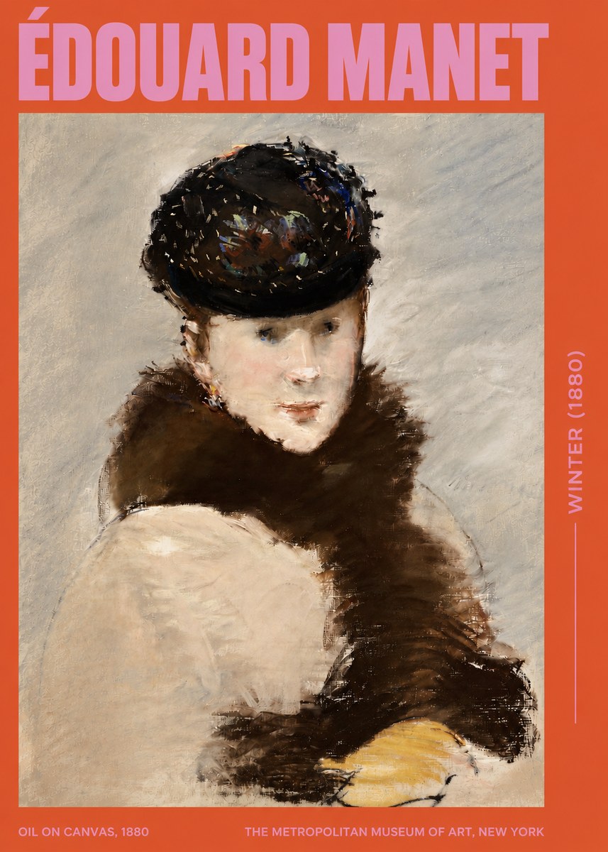 Édouard Manet Winter No3 - Juliste