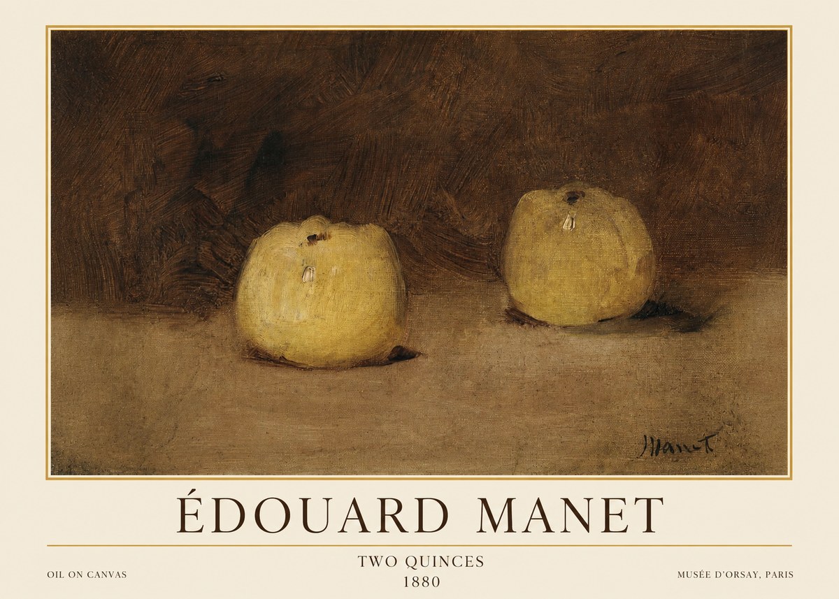 Édouard Manet Two Quinces No1 - Juliste