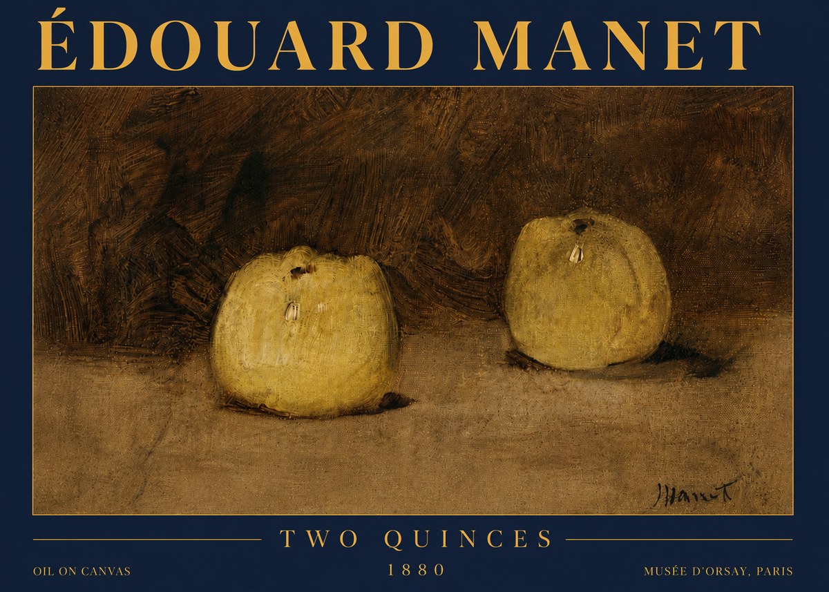 Édouard Manet Two Quinces No5 - Juliste