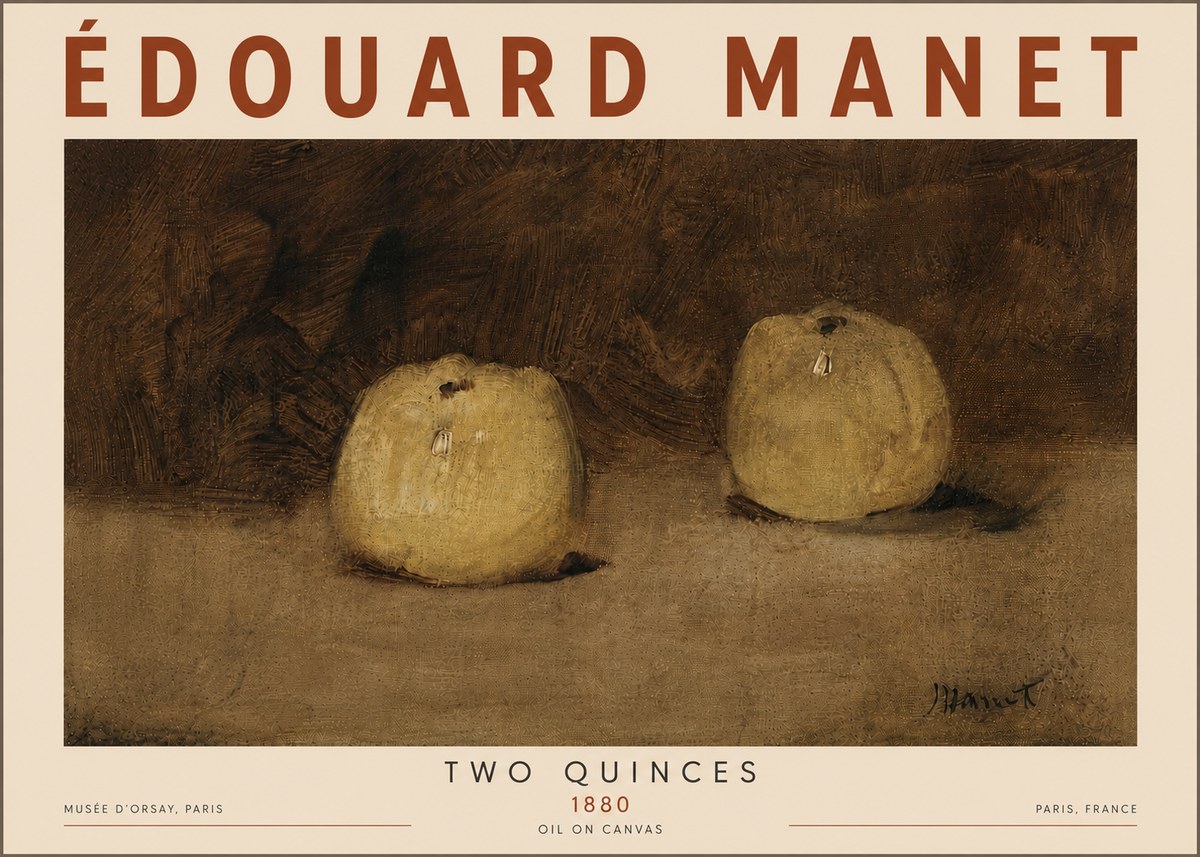 Édouard Manet Two Quinces No6 - Juliste