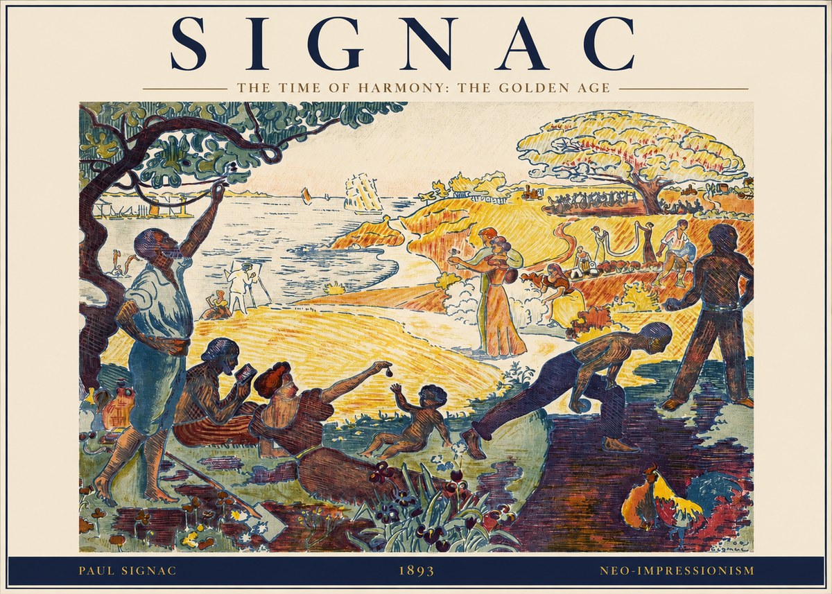 Signac The Time of Harmony: the Golden Age No2 - Juliste