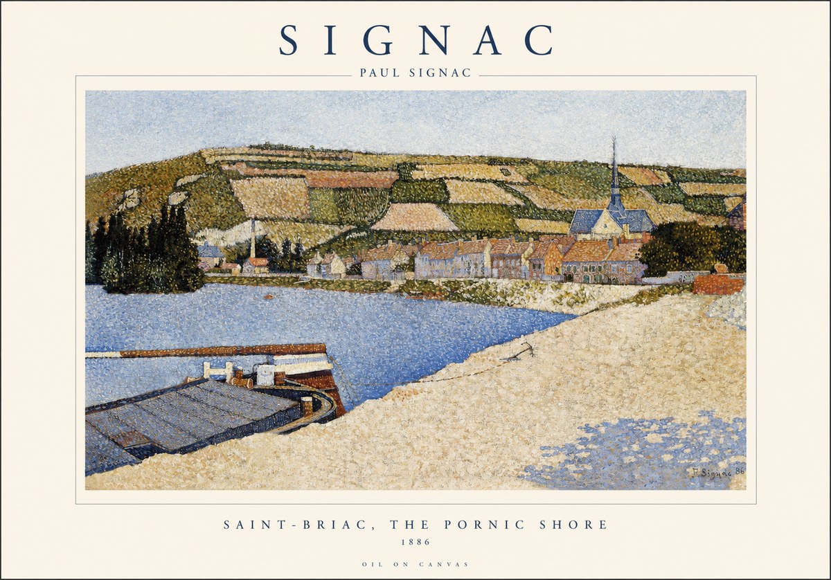 Signac Saint-briac, the Pornic Shore No1 - Juliste