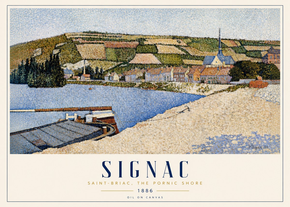 Signac Saint-briac, the Pornic Shore No3 - Juliste