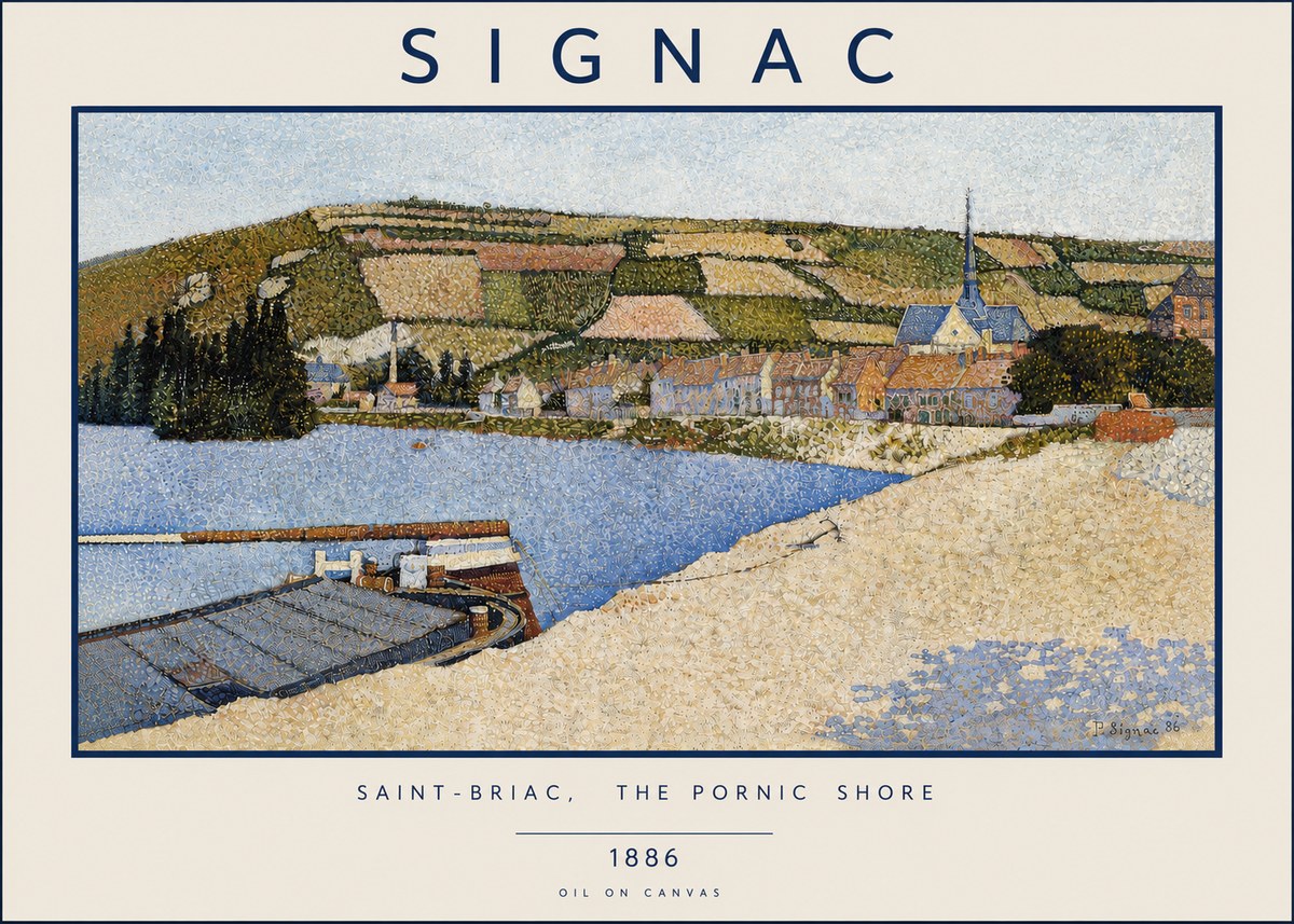 Signac Saint-briac, the Pornic Shore No4 - Juliste