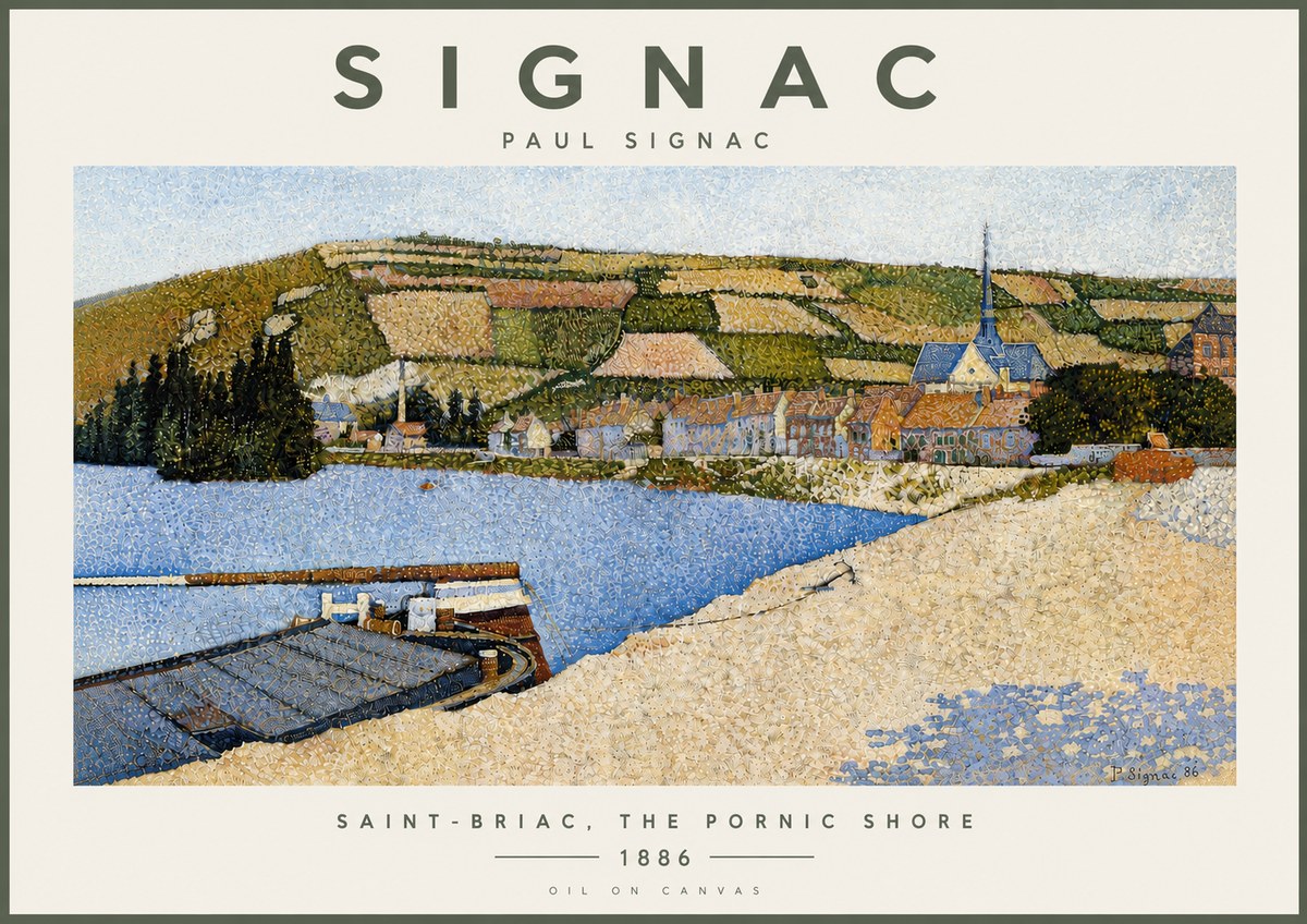 Signac Saint-briac, the Pornic Shore No5 - Juliste