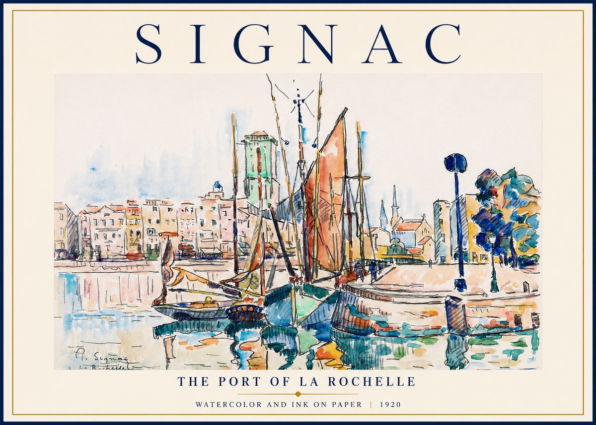 Signac The Port of La Rochelle No3 - Juliste