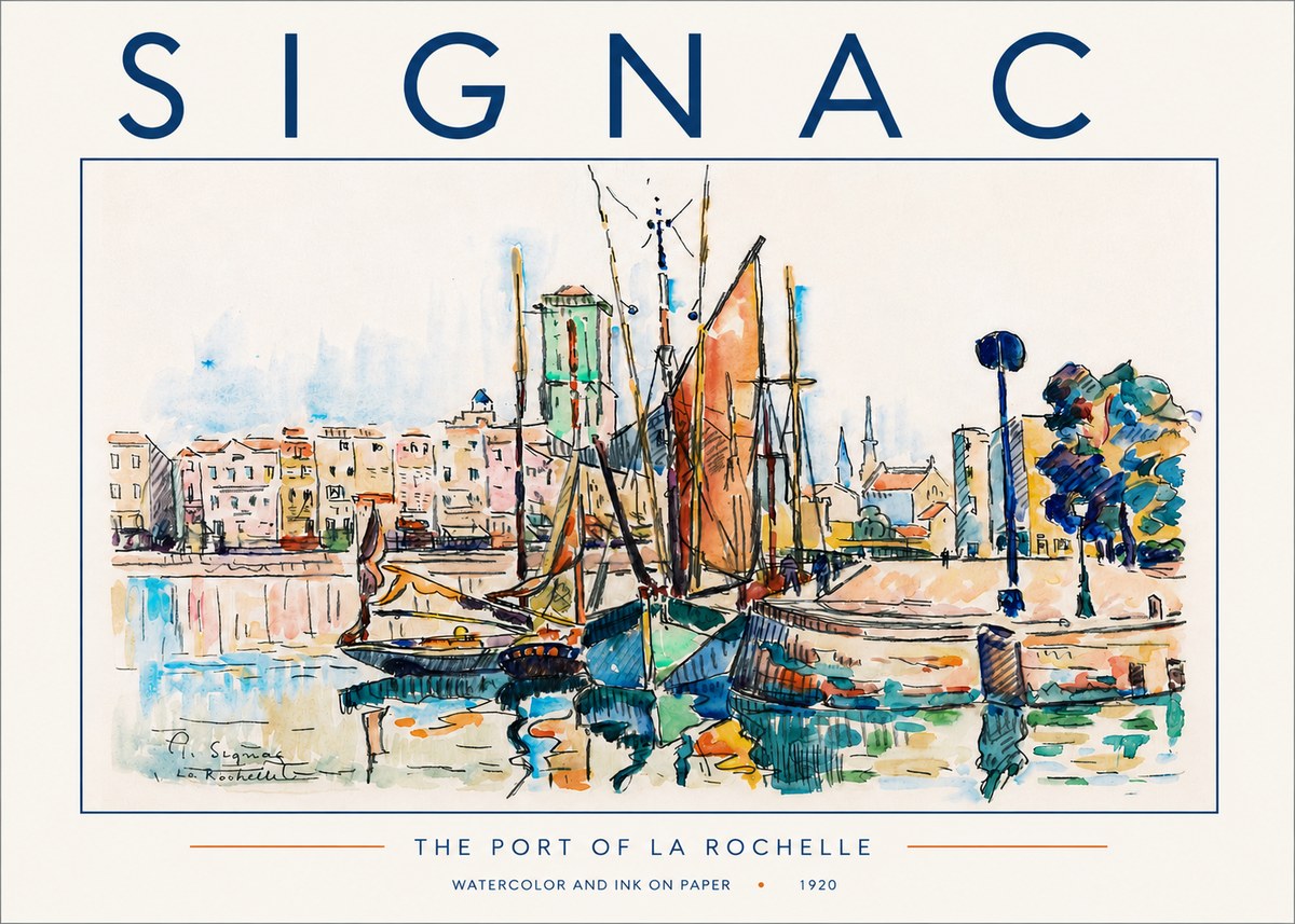 Signac The Port of La Rochelle No5 - Juliste