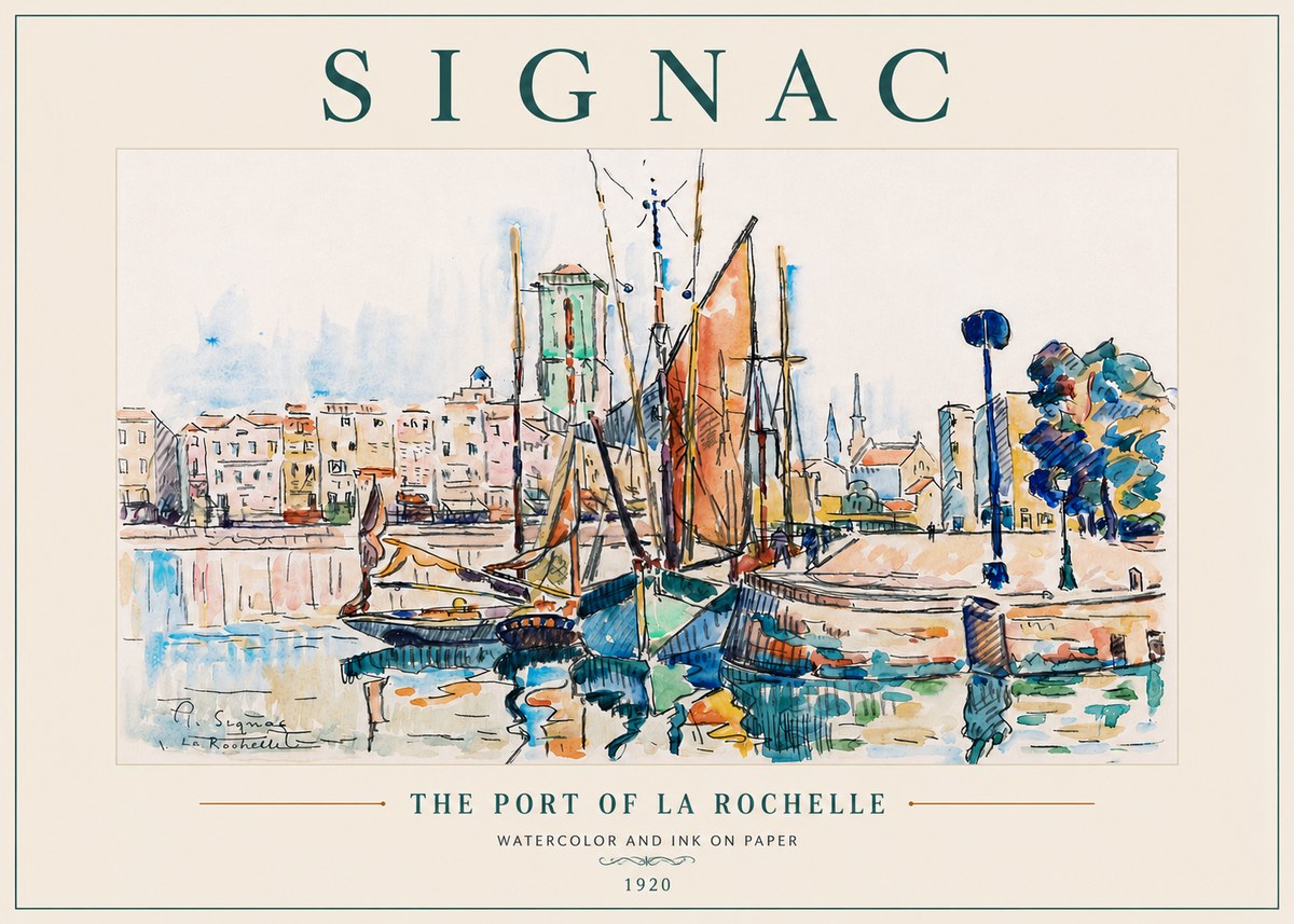 Signac The Port of La Rochelle No6 - Juliste