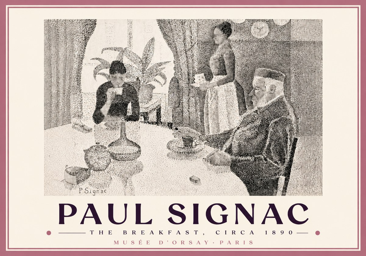 Signac The Breakfast No5 - Juliste