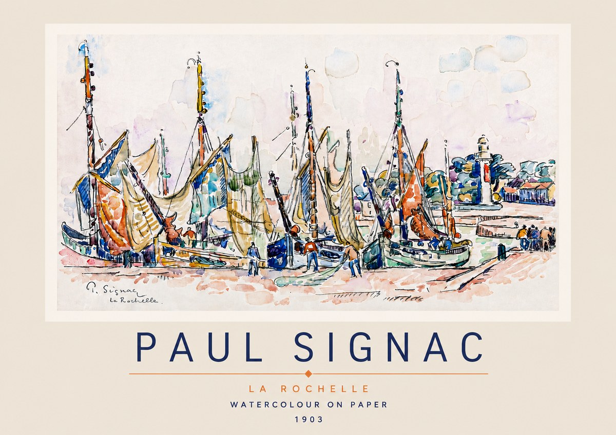 Signac La Rochelle I No3 - Juliste
