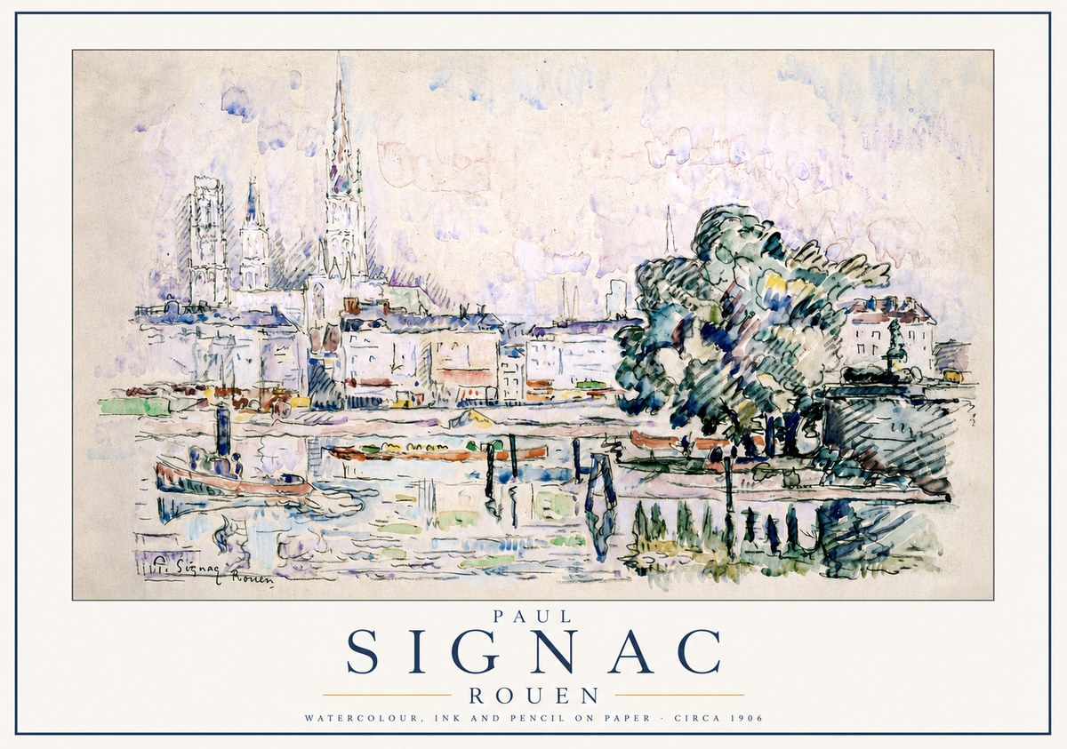 Signac Rouen No3 - Juliste