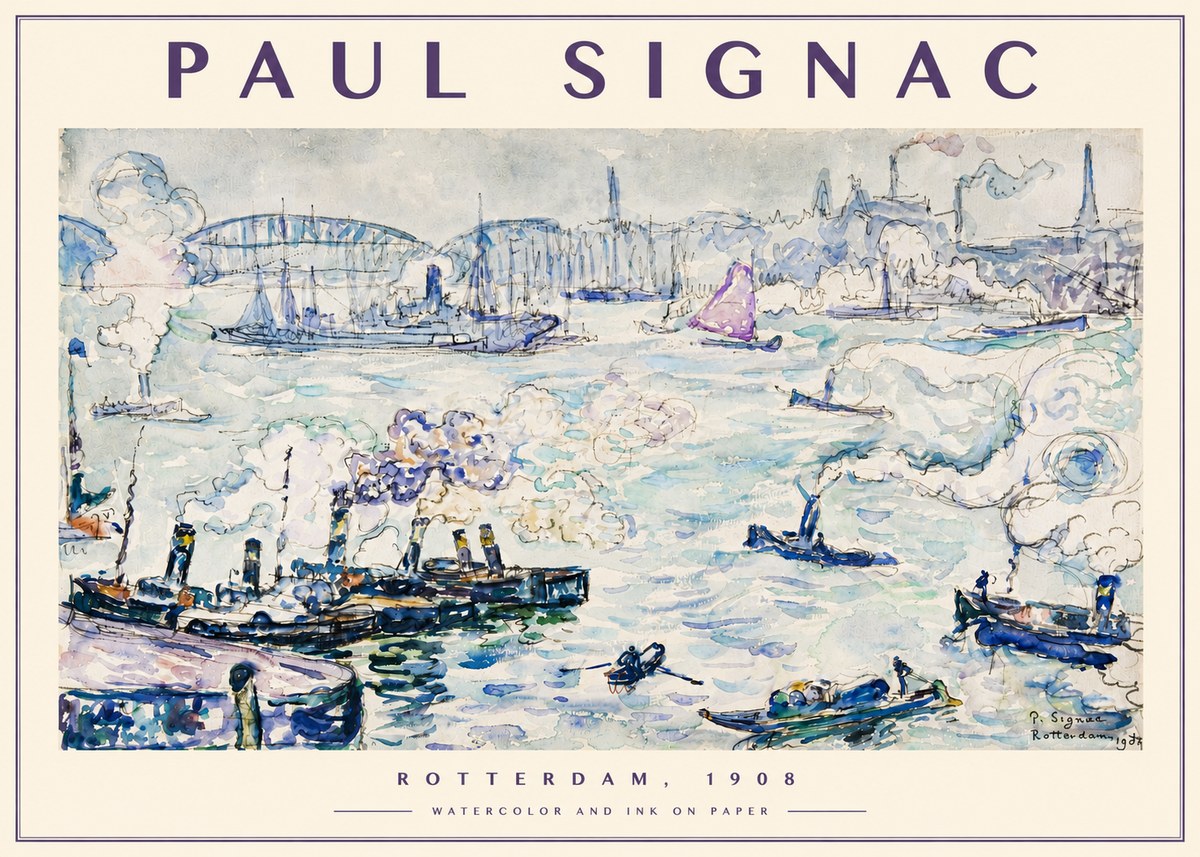 Signac Rotterdam, 1908 No4 - Juliste