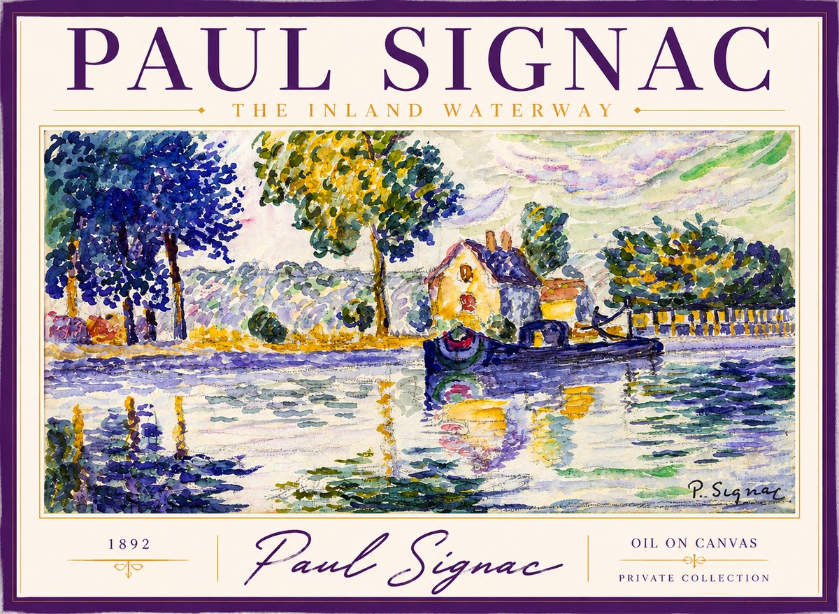 Signac The Inland Waterway No2 - Juliste