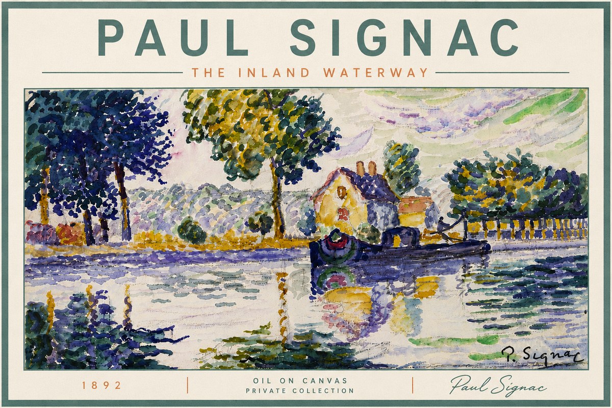 Signac The Inland Waterway No6 - Juliste
