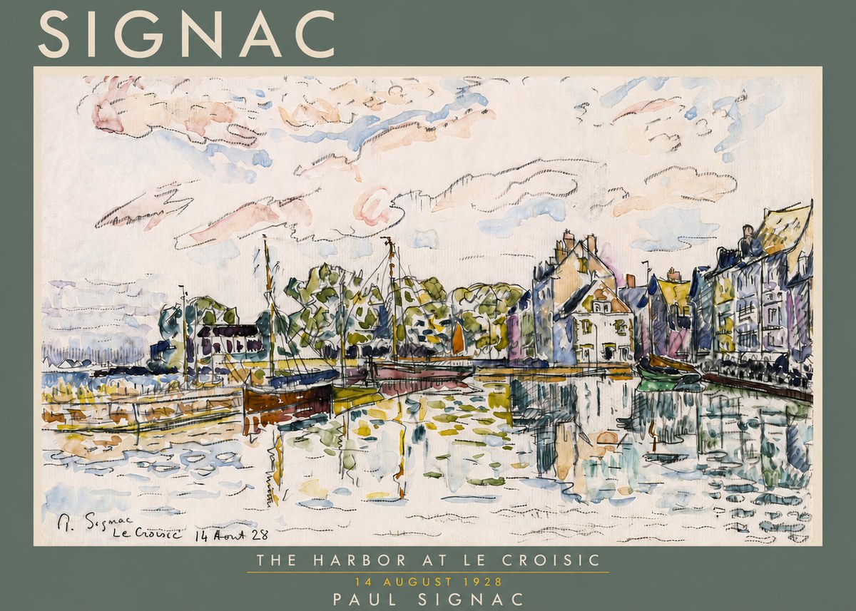 Signac The Harbor at Le Croisic No4 - Juliste