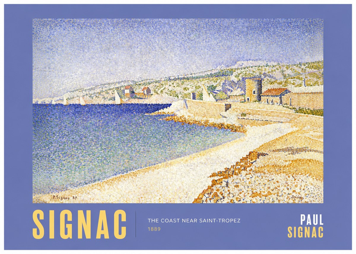 Signac The Coast Near Saint-tropez No2 - Juliste