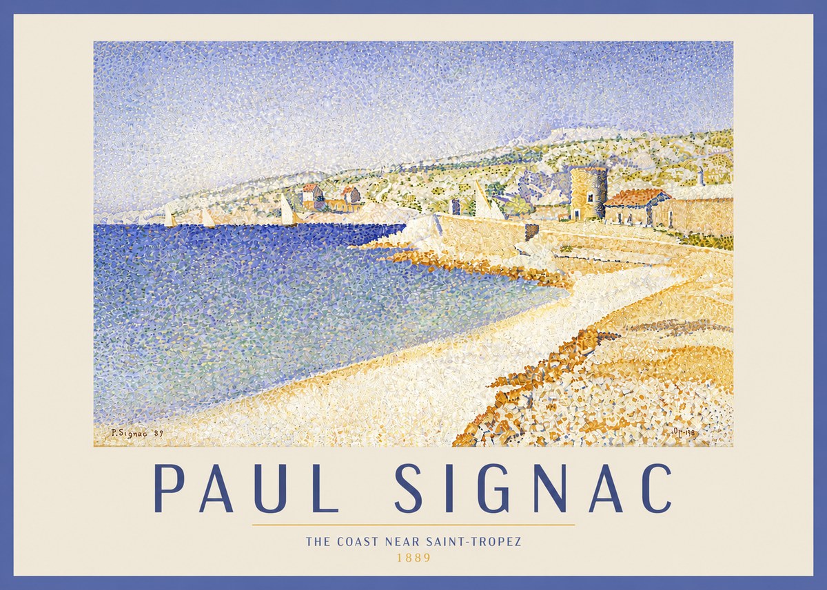 Signac The Coast Near Saint-tropez No4 - Juliste