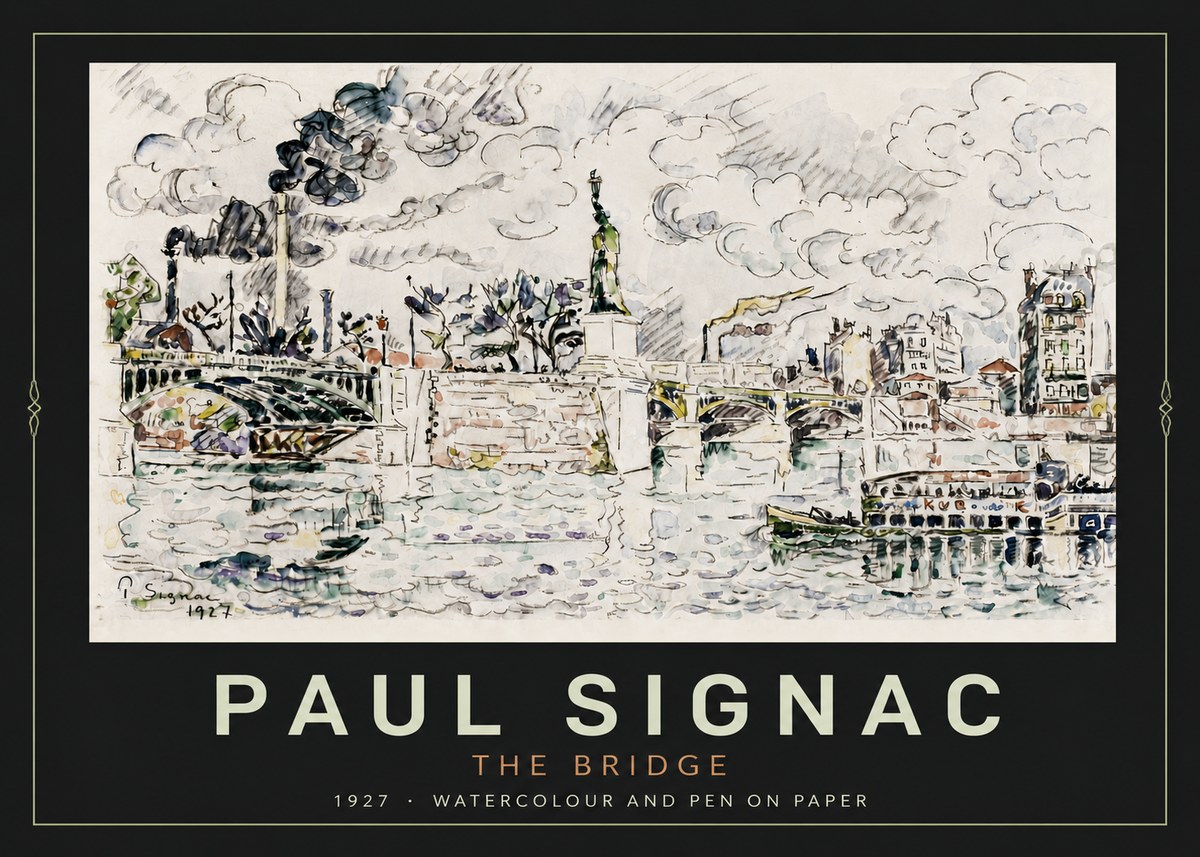 Signac The Bridge II No4 - Juliste