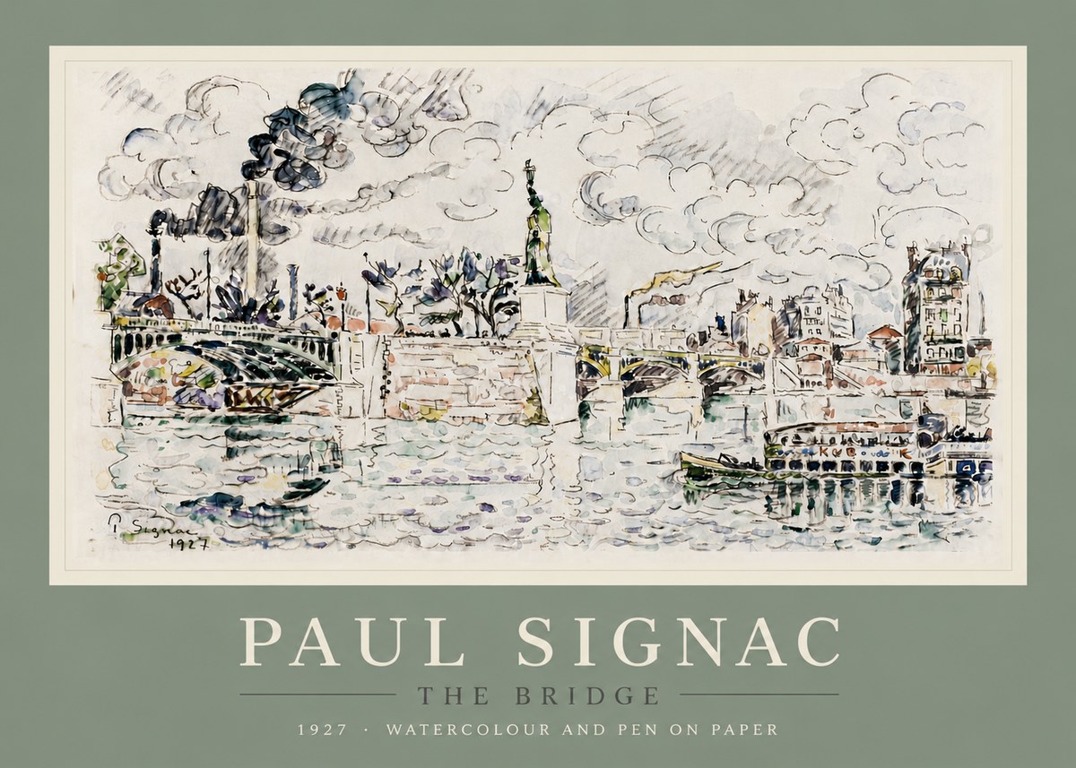 Signac The Bridge II No5 - Juliste