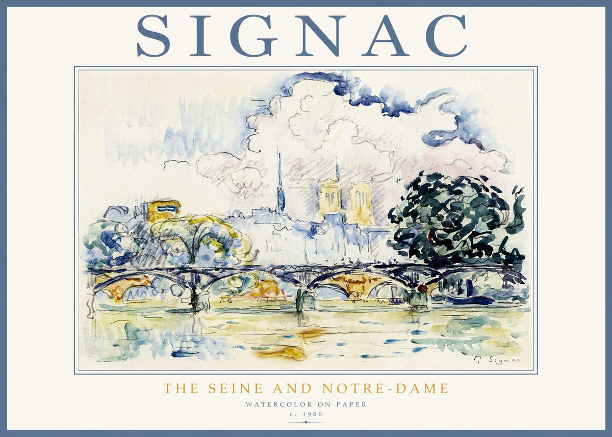 Signac The Seine and Notre-dame No2 - Juliste