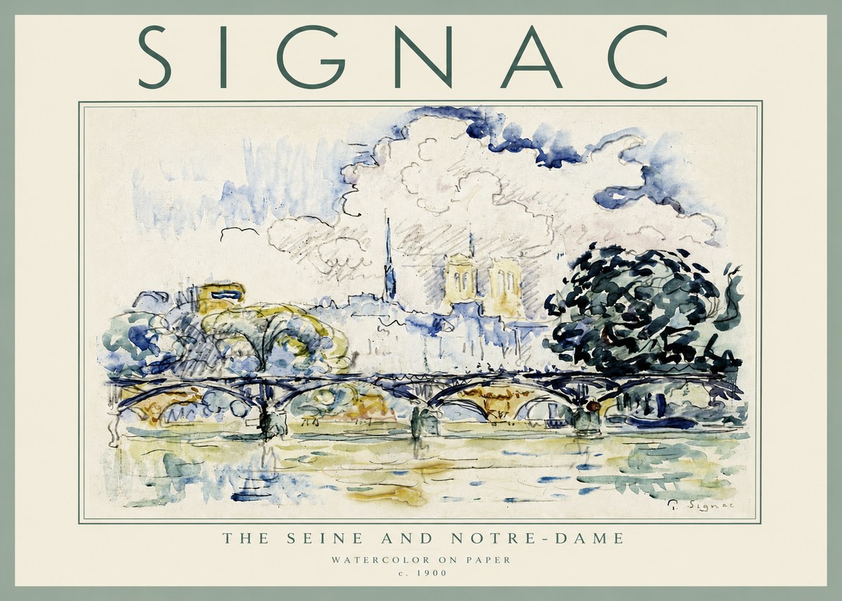 Signac The Seine and Notre-dame No5 - Juliste