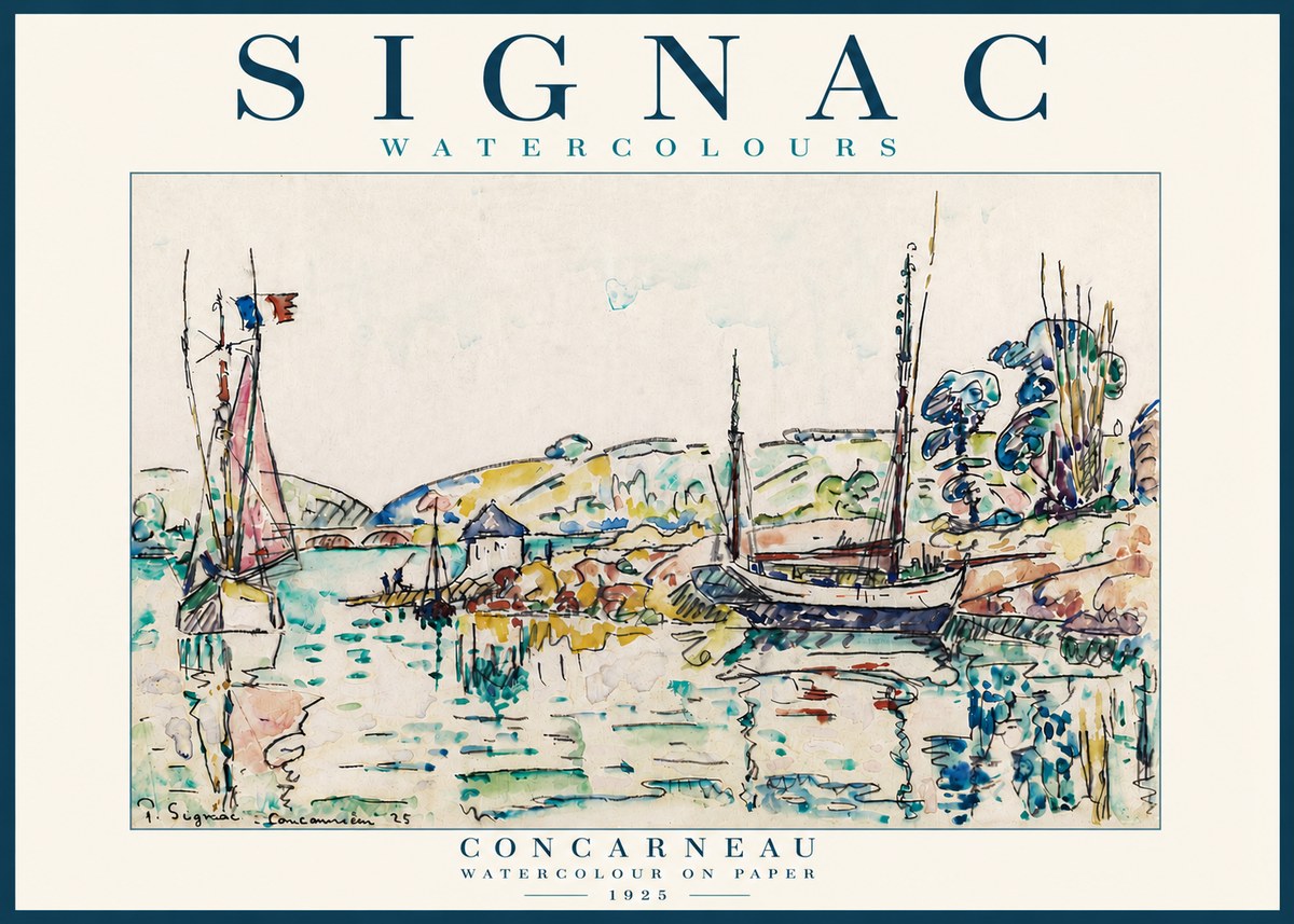Signac Concarneau No5 - Juliste