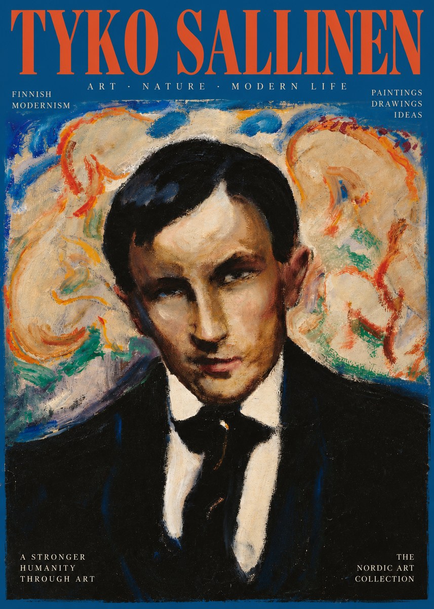 Tyko Sallinen Portrait of a Man II No2 - Juliste