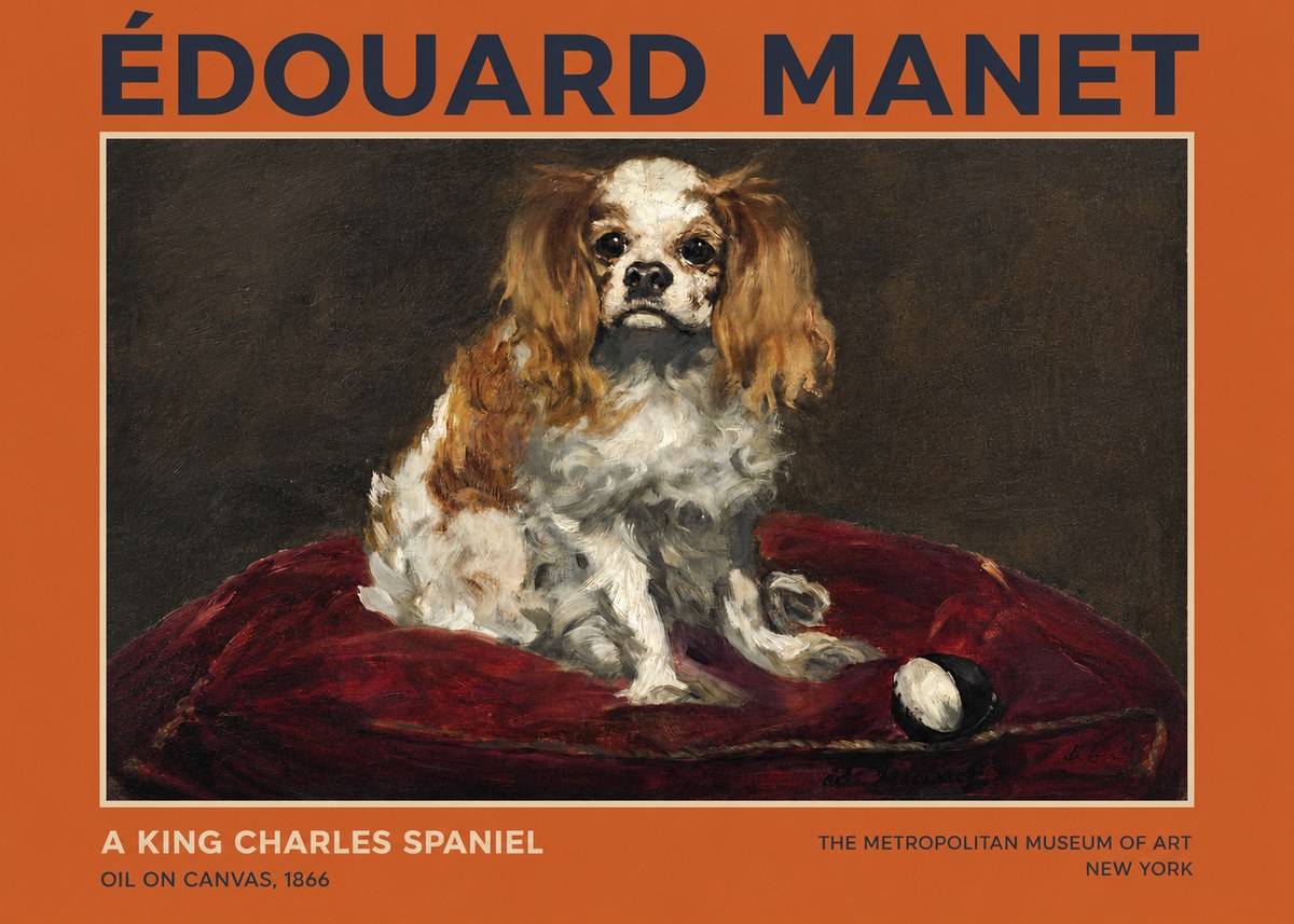 Édouard Manet A King Charles Spaniel No2 - Juliste