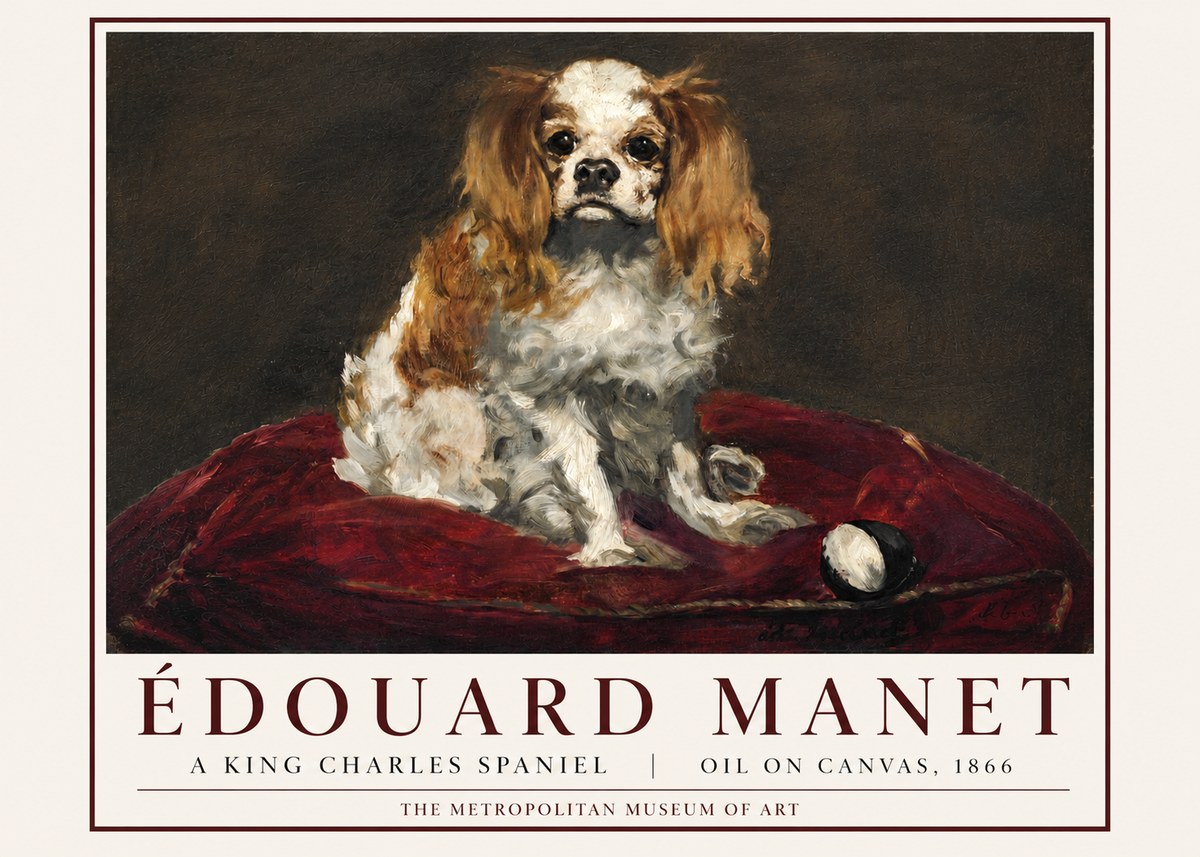 Édouard Manet A King Charles Spaniel No3 - Juliste