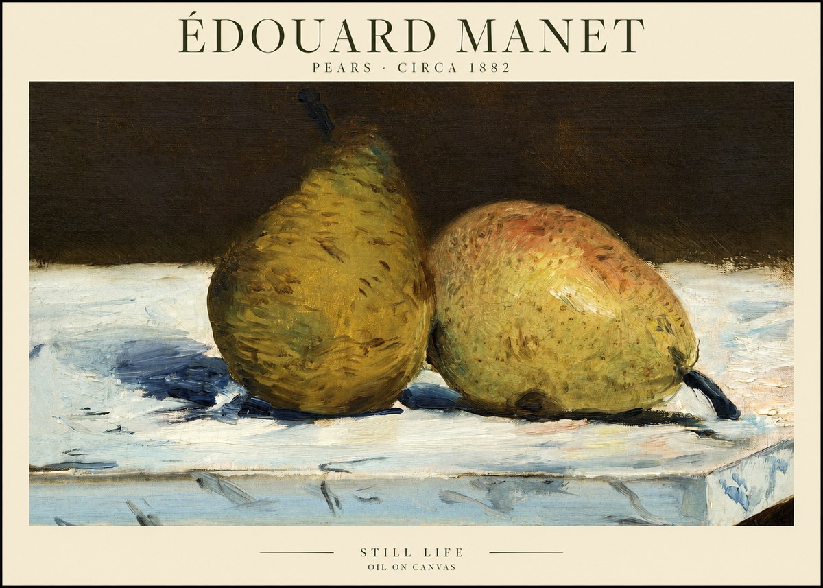 Édouard Manet Pears No1 - Juliste