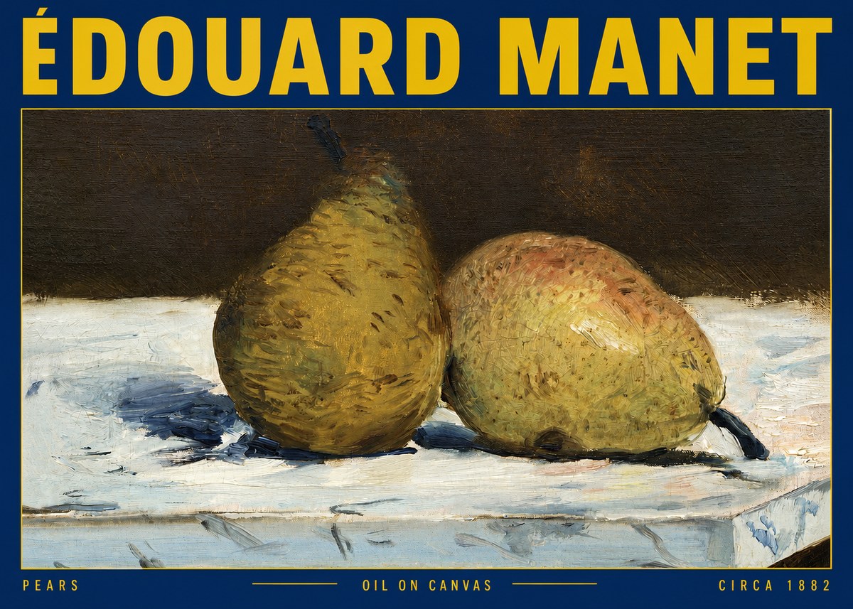 Édouard Manet Pears No2 - Juliste