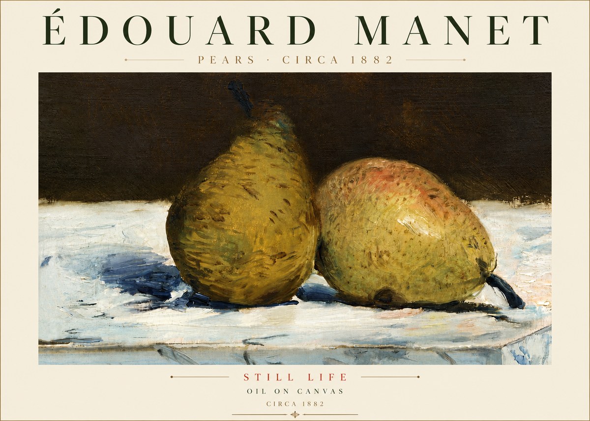 Édouard Manet Pears No4 - Juliste
