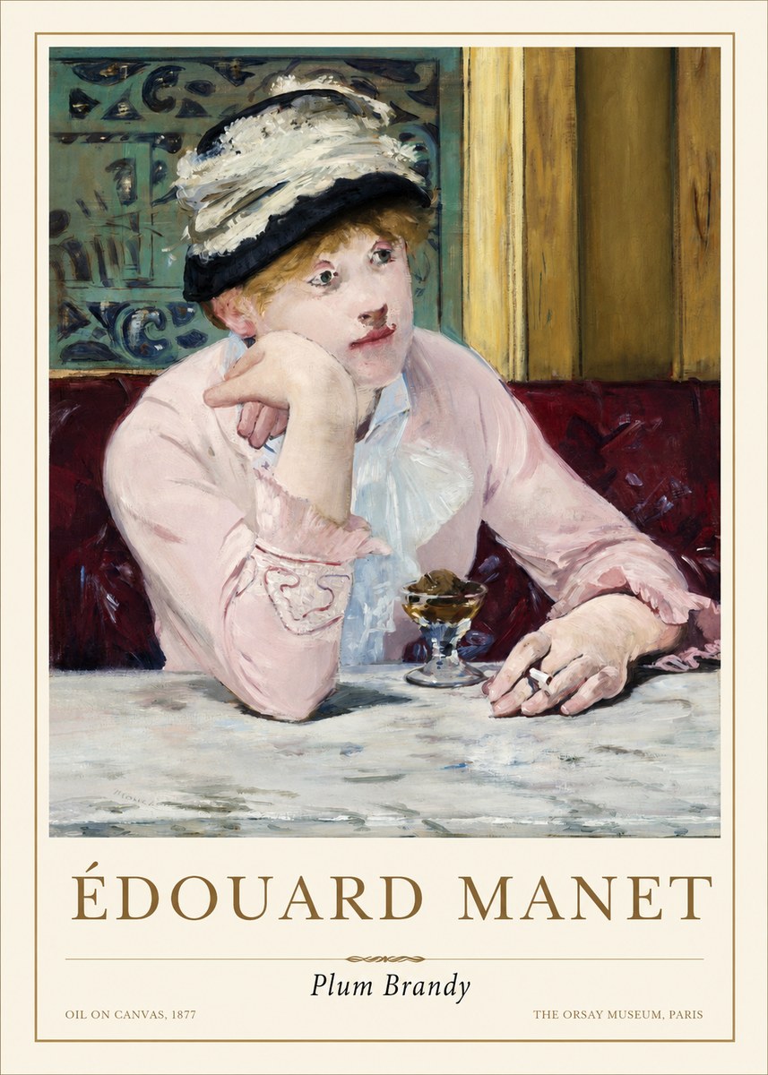 Édouard Manet Plum Brandy No1 - Juliste